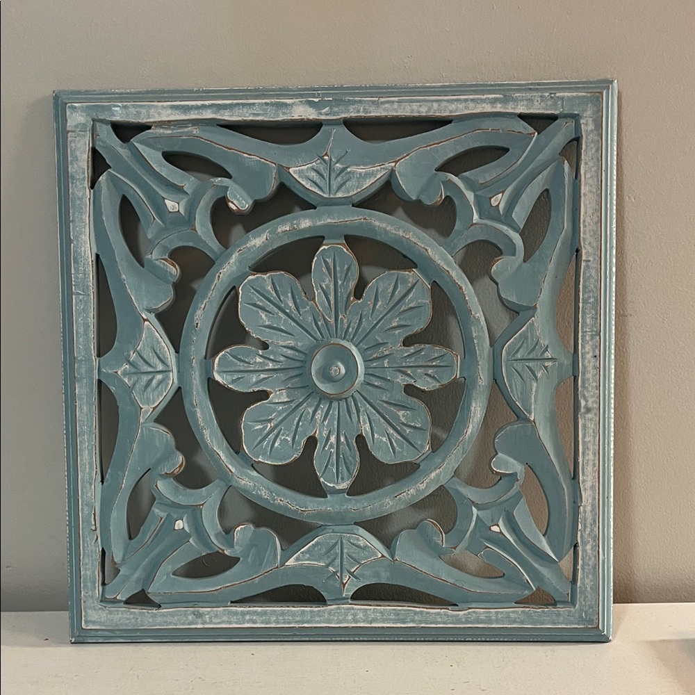 Decorative Blue Wall Art Panel